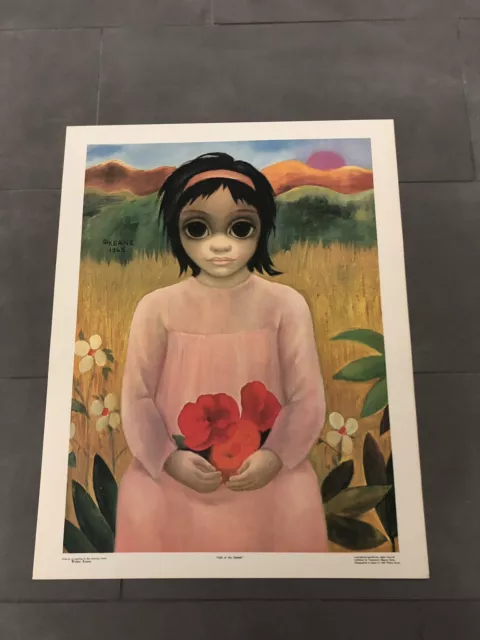 Walter Margaret Keane Big Eyes Litho Print 1965 Girl of The Islands