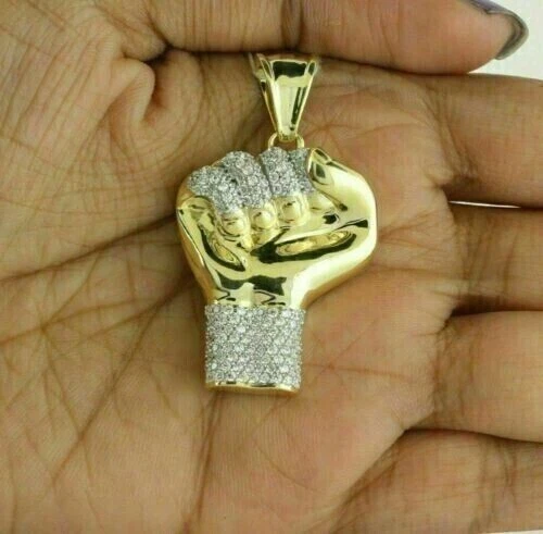 3Ct Round Cut Lab Created Diamond Women's Pendant 14k Yellow Gold Plated Silver