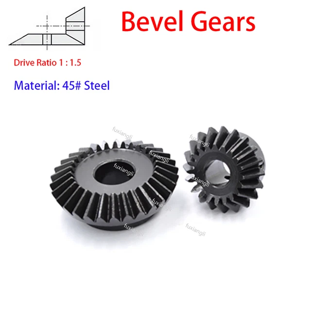 1 1.5 Modulus 20/30Tooth Bevel Gears 90° 1:1.5 Pairing Motor Transmission Gear