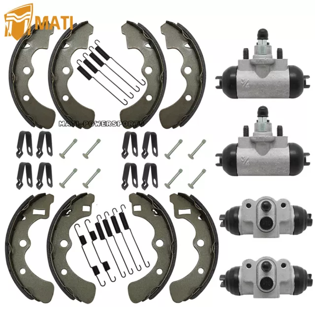 Front& Rear Wheel Cylinder Brake Shoes for Kawasaki Mule 2500 2510 2520 KAF620