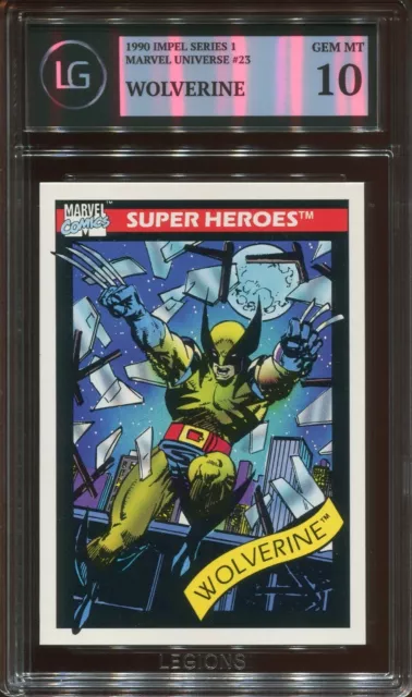 1990 Impel Marvel Universe Wolverine #23 Gem Mint 10 Legions Grading