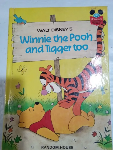Walt Disney's Winnie The Pooh And Tigger Too A.A Milne 1975 Random House HB Book