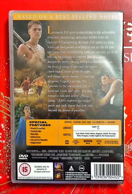 The Beach (DVD) Leonardo DiCaprio Virginie Ledoyen Guillaume /Blaspo boutique 17 3