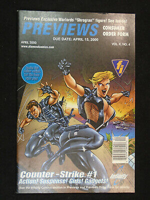 PREVIEWS Consumer ORDER FORM Vol.X No.4 April 2000 RARE Diamond INFINITY Comics