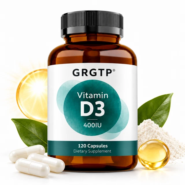 VITAMIN D3 CAPSULES 120pcs - 400 IU Cholecalciferol Bone & Immune ...