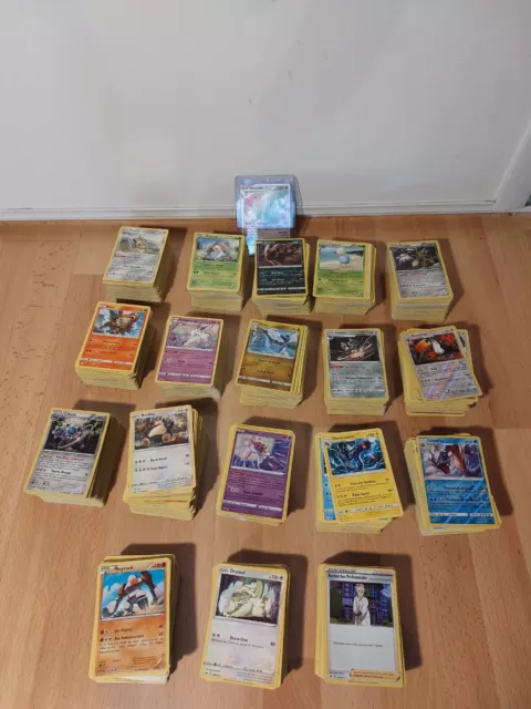 Lot de 100 cartes Pokémon, dont rare, reverse, holo - Aucune double !!