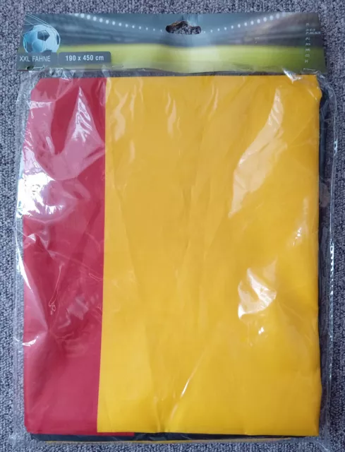 XXL-Fahne Balkonfahne Flagge Deutschland 450 cm x 190 cm, EM Euro2024, NEU + OVP