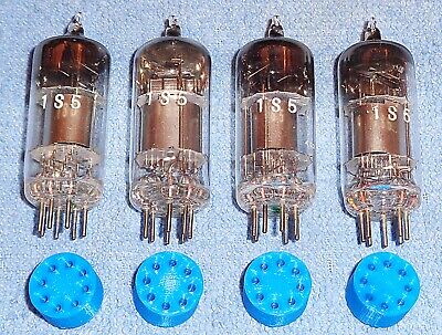 4 NOS 1S5 Vacuum Tubes - AVC Detector Amplifiers for Philco RCA Zenith Radios