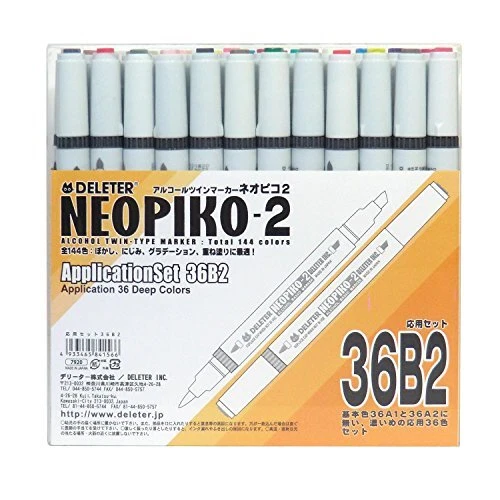 Marcador de alcohol Derita Neopiko -2 básico 36B2 juego de aplicación