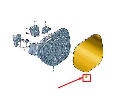 AUDI E-TRON GT RH Motor Akku Pack Ladeanschluss Tür 4J3821324GRU NEU