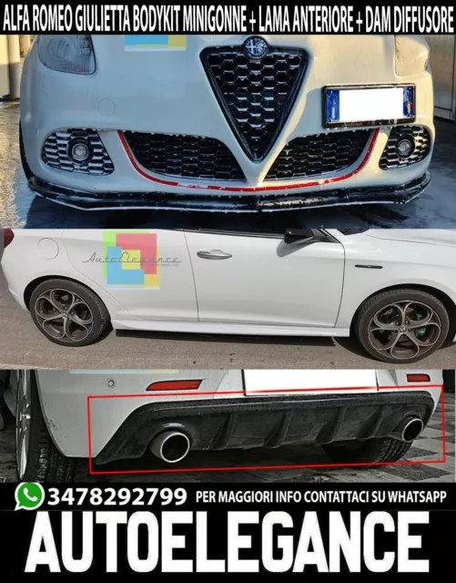 Alfa Romeo Giulietta Bodykit Splitter Minigonne Laterali Dam Diffusore