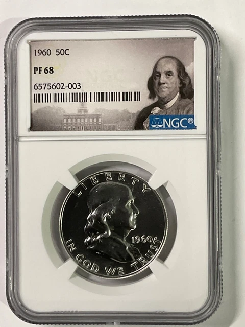 1960 Franklin Half Dollar 50C Ngc Pf 68