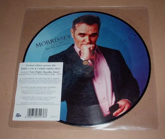 MORRISSEY - I Just Want to See the Boy Happy (2006) UK 7-inch vinyl picture disc