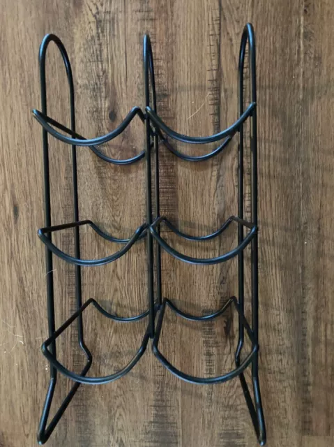 Wine Rack - Wrought Iron - 6 Bottle Capacity - Freestanding -New