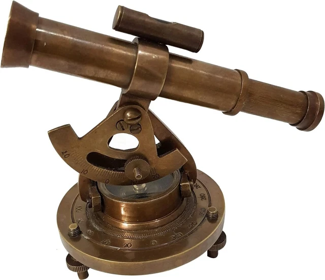 Porte-clés Télescope Nautique En Laiton Poli - Mini Télescope Fonctionnel 8 Cm - Cadeau Marin Vintage Idéal Aïd Ou Anniversaire