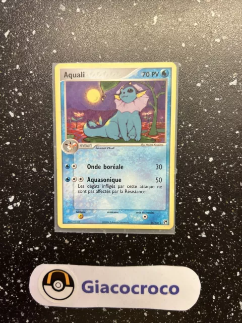 Pokemon Aquali Card 25/100 Rare Ex French Sandstorm Vf fr