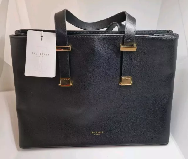 TED BAKER LARGE TOTE HAND BAG  BLACK ZIP   39cm x 28cm  x 16cm   BRAND  NEW