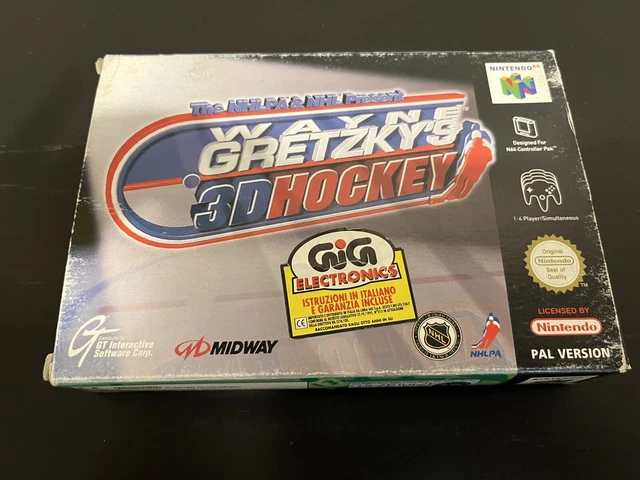Wayne Gretsky’s 3D Hockey Nintendo 64 N64 Nuovo Gig Pal Midway Sport New Nuovo