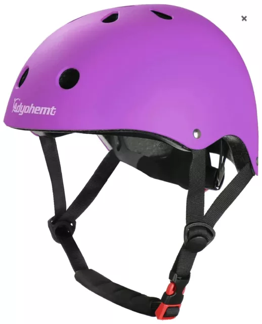 Casco de Seguridad Adyohemt Para Niños, Montar Bicicleta, Pátinas y Scooter