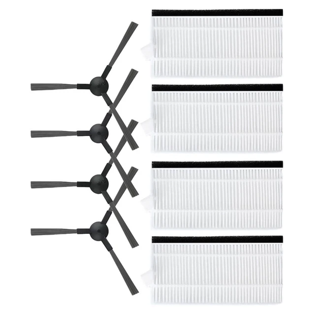 Kit Pièces De Rechange Pour Aspirateur Robot Redkey R10 - Brosses, Filtres, Serpillères, Sacs à Poussière - 3
