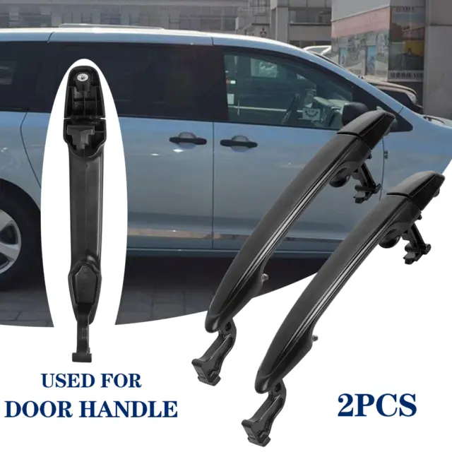 2x Exterior Door Handle Rear LH or RH Sliding Dr Primed For Toyota Sienna 04-10