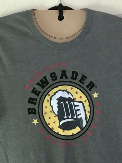 Grand Rapids Michigan Beer City USA ‘BREWSADER’ Unisex Size XL  S/S Tee T-Shirt
