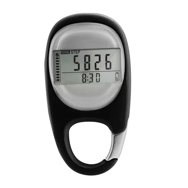 Step Counter with Clip Walking 3D Pedometer Fitness Equipment for Jogging