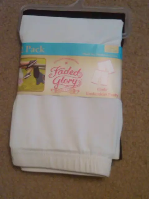 New 2 Pack Girls Faded Glory Underskirt Panty -- Great For Active Kids! Sz Xl 12 New 2 Pack Girls Faded Glory Underskirt Panty -- Great For Active Kids! Sz Xl 12