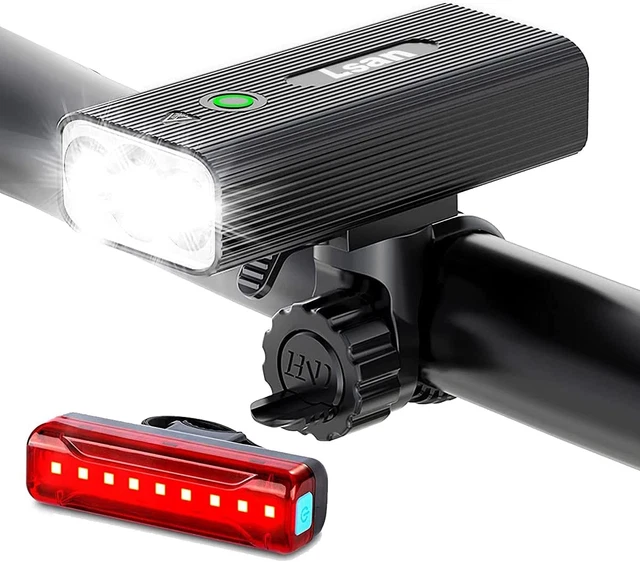 1200 Lumens Bike Lights Front and Back,Usb Rechargeable Bicycle Light,Super Brig