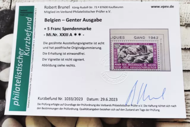 Deutsche Besetzung 2 WK Genter Ausgabe XXIII Befund Brunel