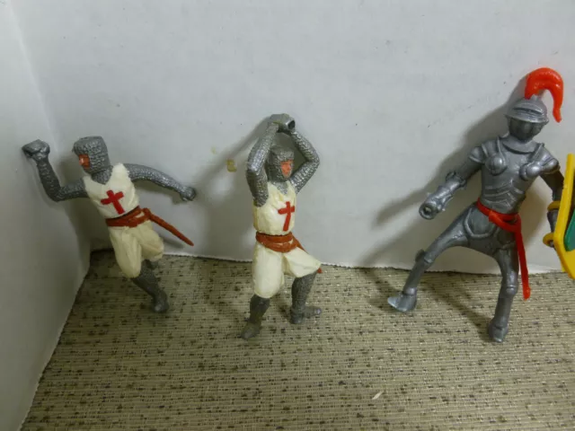 Vintage Plastic Toys, (3) 1971 Britains DEETAIL Medieval, (9) Cherilea,Lot of 34 2