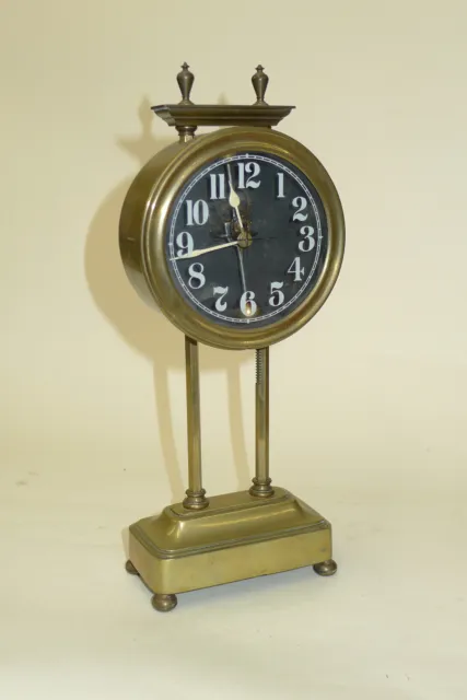 Antique Watson&Webb KEYLESS Gravity Novelty Mystery Mantel Clock Key-Less 2