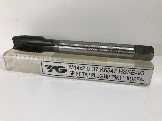 YG-1 M14 X 2.0 D7 K6547 HSSE-V3 SP PT PLUG HP 78K11 TAP 1pc