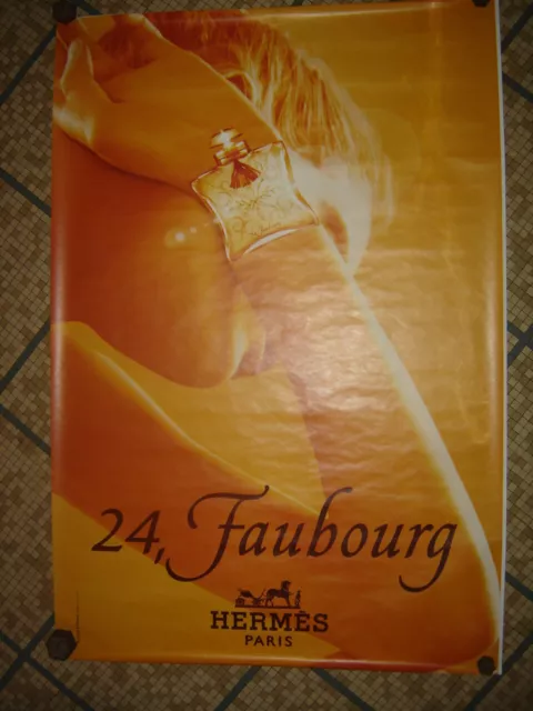 Affiche Parfum 24 FAUBOURG D'HERMES poster FASHION PERFUME Advertising