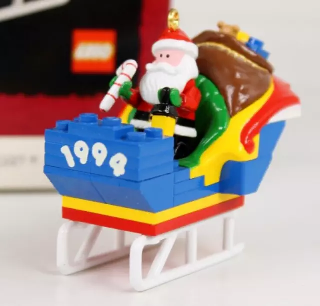 Hallmark - Santa's Lego Sleigh Vintage Keepsake Christmas Ornament 1994 Qx545-3