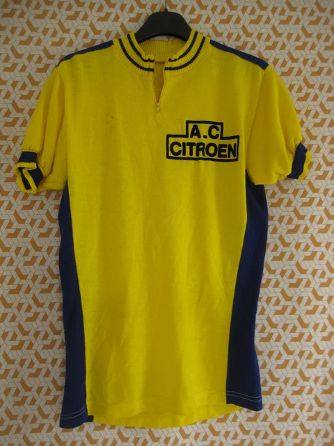 Maillot Cycliste Vintage Crylor Dinard Velo Club – Années 70, Acrylique, Taille M