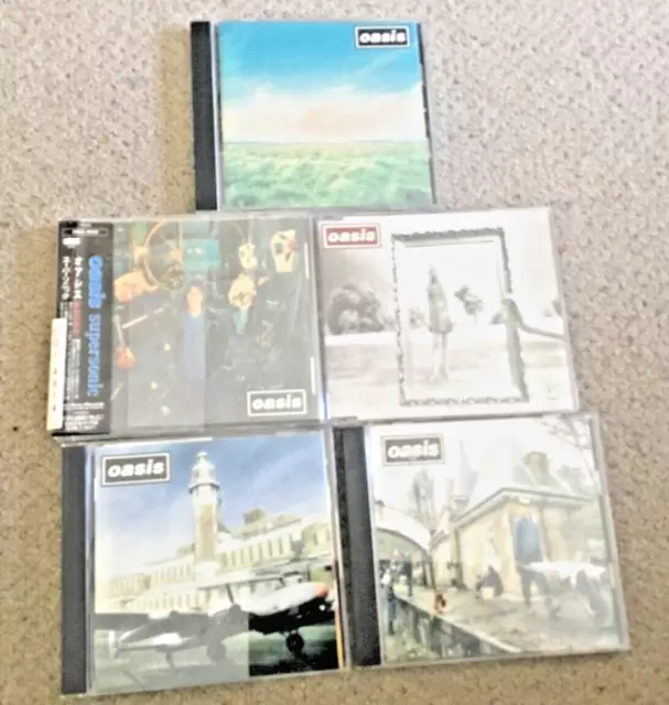 OASIS JAPANESE CD SINGLE RARE X5 inc dont go away some might say whatever bundle