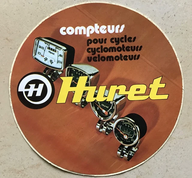 Autocollant compteur HURET mobylette Motobecane PEUGEOT 101 102 103 SP Solex 