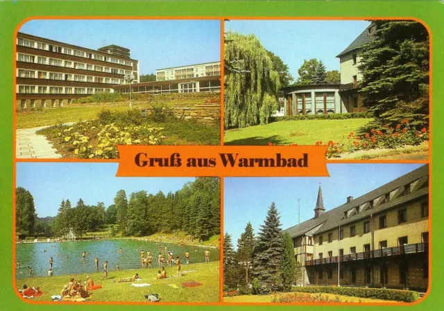 Postkarte Ansichtskarte Gehringswalde/Warmbad Kreis Zschopau farbig