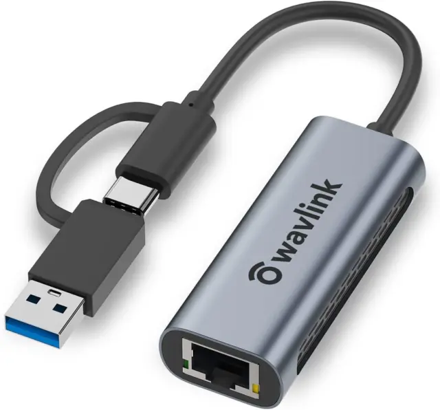 Adaptateur Sounix USB-C vers Ethernet - RJ45 10/100/1000Mbps - USB