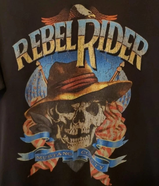 Spell And The Gypsy Collective Skull  Rebel Rider Gothic Graphic Tee Shirt Small