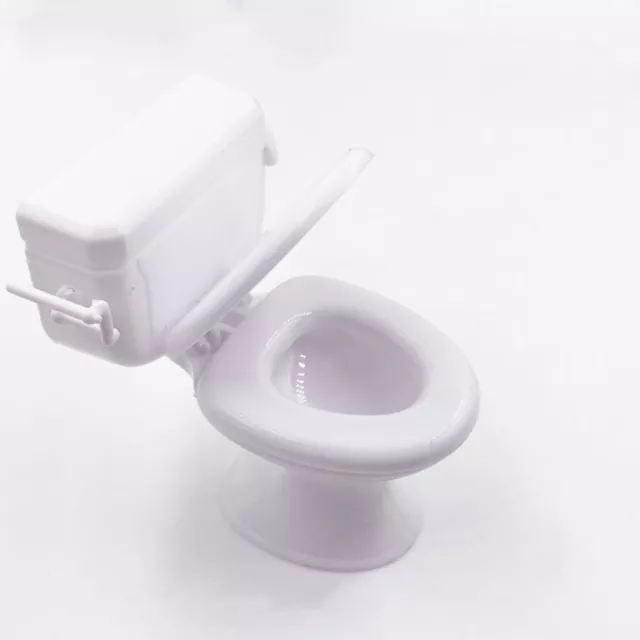 1:12 Mini Toilet Seat Toy Set - 6pcs Miniature Bathroom Furniture