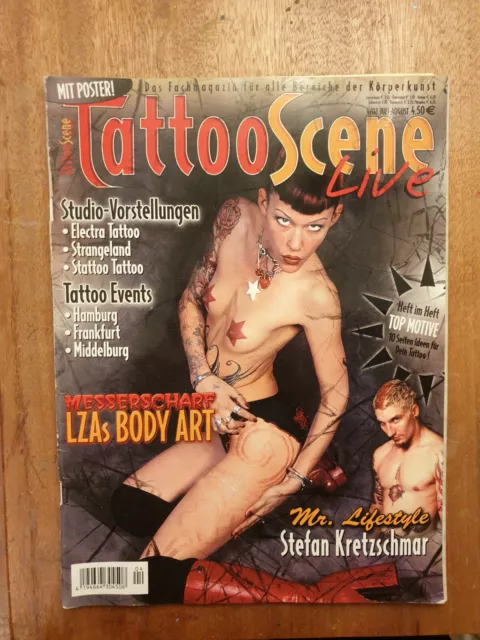 TATTOO SCENE Live  Nr. 4 - 2002  4/02  alte Tattoo Zeitschrift Zeitung Magazin