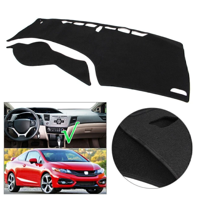 Armaturenbrettabdeckung für Honda Civic 2012 2013 2014 2015 Schwarz