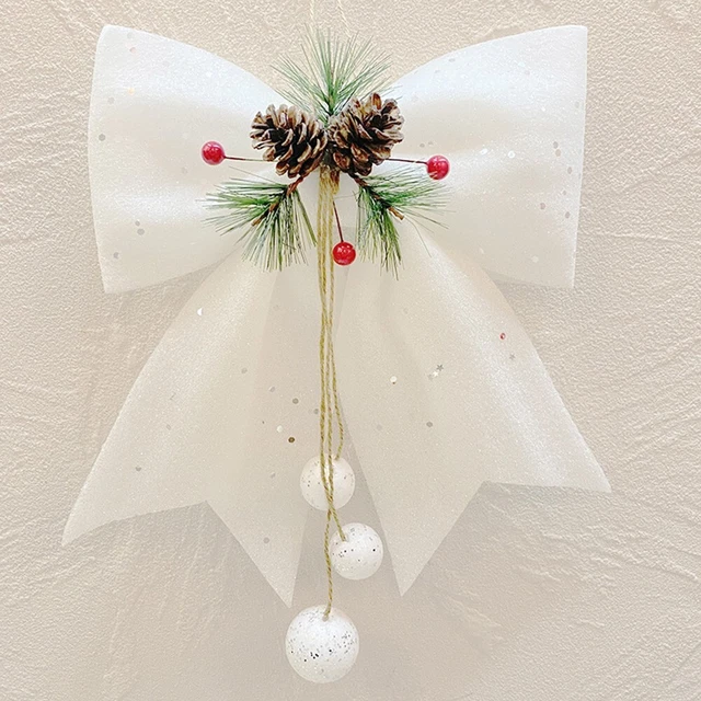 Christmas Bows Pendant Indoor Outdoor 30 X 25 Cm Foam For Party Ornamental
