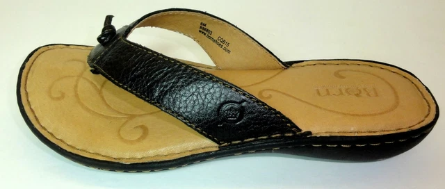 Womens Born Brown Sandals Flip Flops Size 8 M Excellent Condition