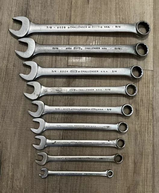 Challenger PROTO 9 Piece Combination Wrench Set