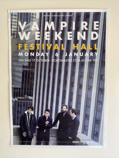 Vampire Weekend Concert Poster Size: 590mm x 420mm