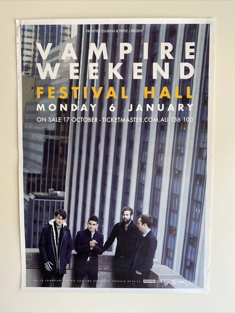 Vampire Weekend Concert Poster Size: 590mm x 420mm