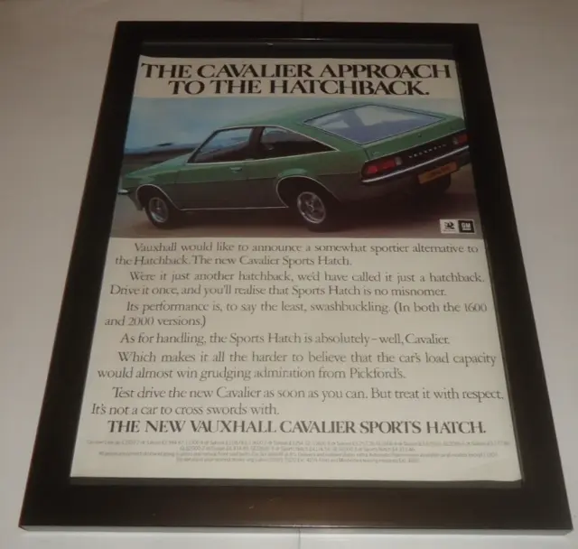 VAUXHALL CAVALIER-1979 framed original advert